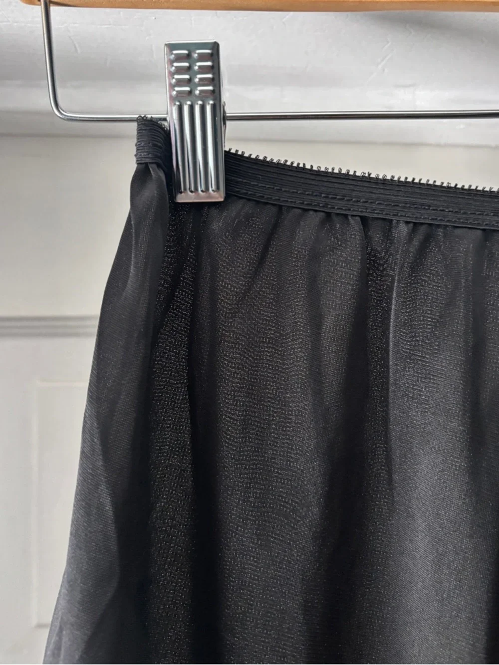Vintage 60s Black Lace Trim Tap Pants Pettipants Slip Shorts Size 7 Large - Picture 3 of 10